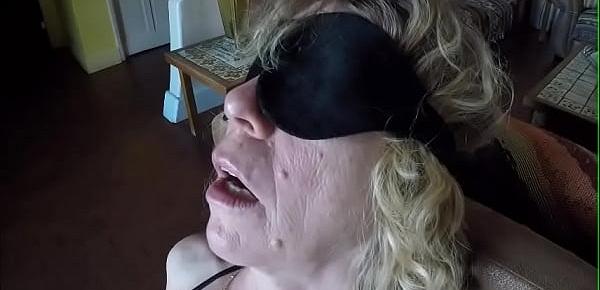  Ka-Episode1 Beautiful MILF blindfolded give a slow motion blowjob to a stranger big dick and fucked while husband is watching